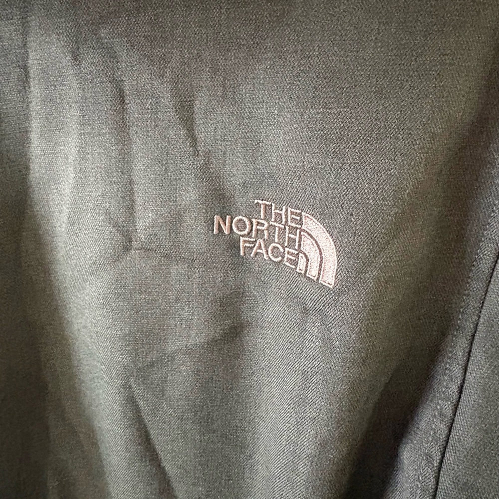 The North Face Apex Softshell Jacket Mens Small Green Hooded Full Zip - Picture 10 of 11